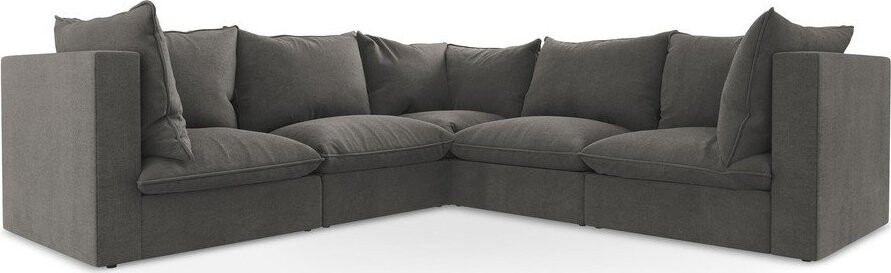 Tmavě šedá rohová pohovka Manao – Makamii