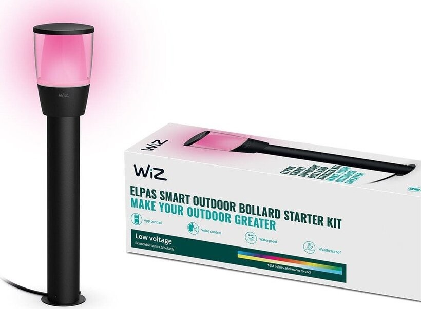 LED smart venkovní svítidlo 5 W Bollard Starter Kit – WiZ