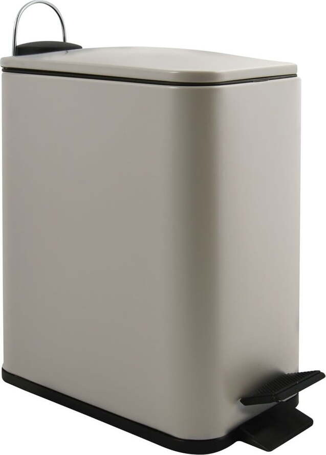 Taupe nášlapný ocelový odpadkový koš 5 l Erik – Spirella