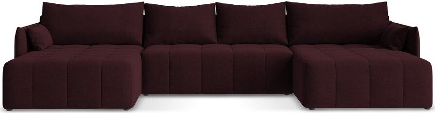 Vínová rozkládací/s úložným prostorem rohová pohovka (do