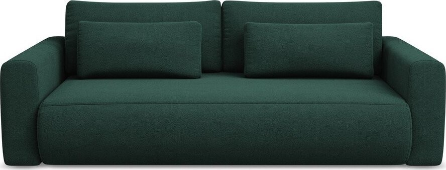 Zelená rozkládací/s úložným prostorem pohovka 238 cm Kapua – Makamii