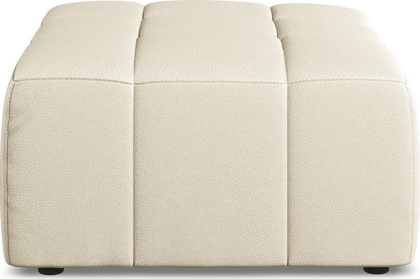 Béžová podnožka z imitace kůže Aloha – Makamii