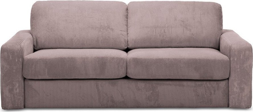 Starorůžová manšestrová rozkládací pohovka 195 cm Nona – Makamii