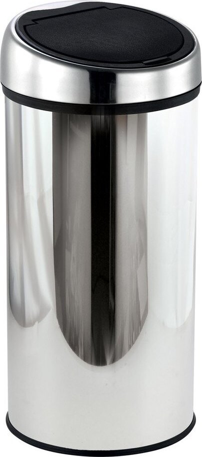 Dotykový ocelový odpadkový koš v leskle stříbrné barvě 30 l – MSV