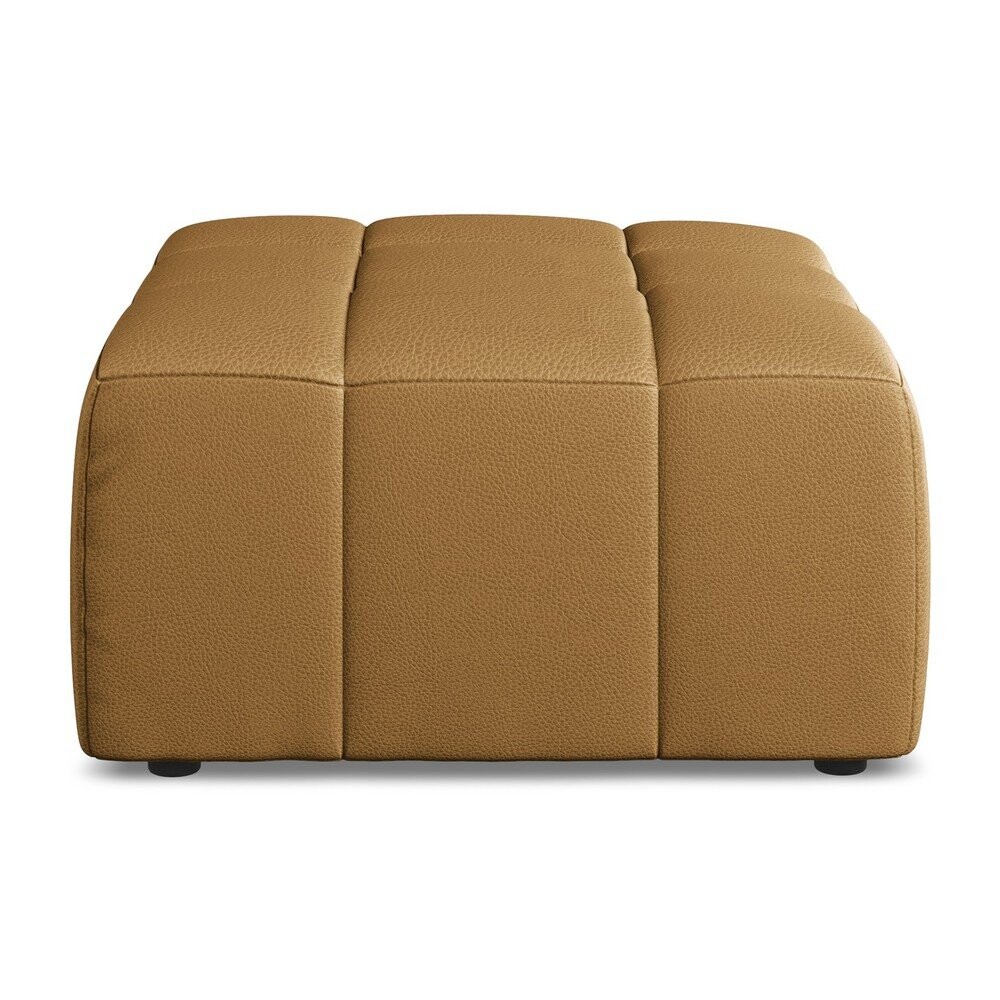 Hnědá podnožka z imitace kůže Aloha – Makamii