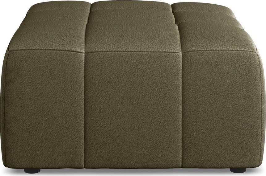 Khaki podnožka z imitace kůže Aloha – Makamii