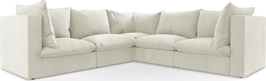 Béžová rohová pohovka Manao – Makamii