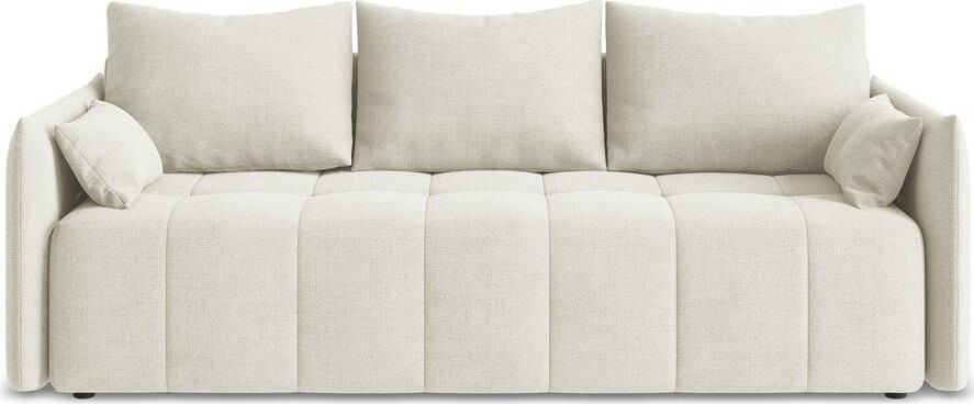 Béžová rozkládací/s úložným prostorem pohovka 225 cm Moku – Makamii