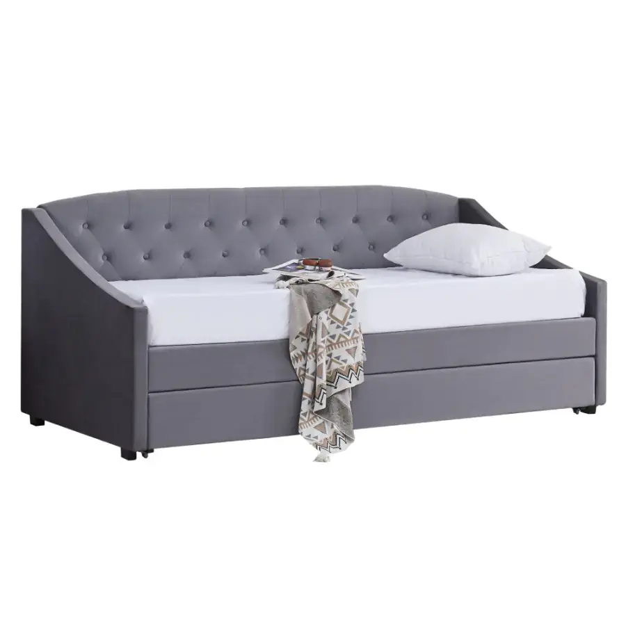 Tempo Kondela Postel s přistýlkou ALODA - šedá