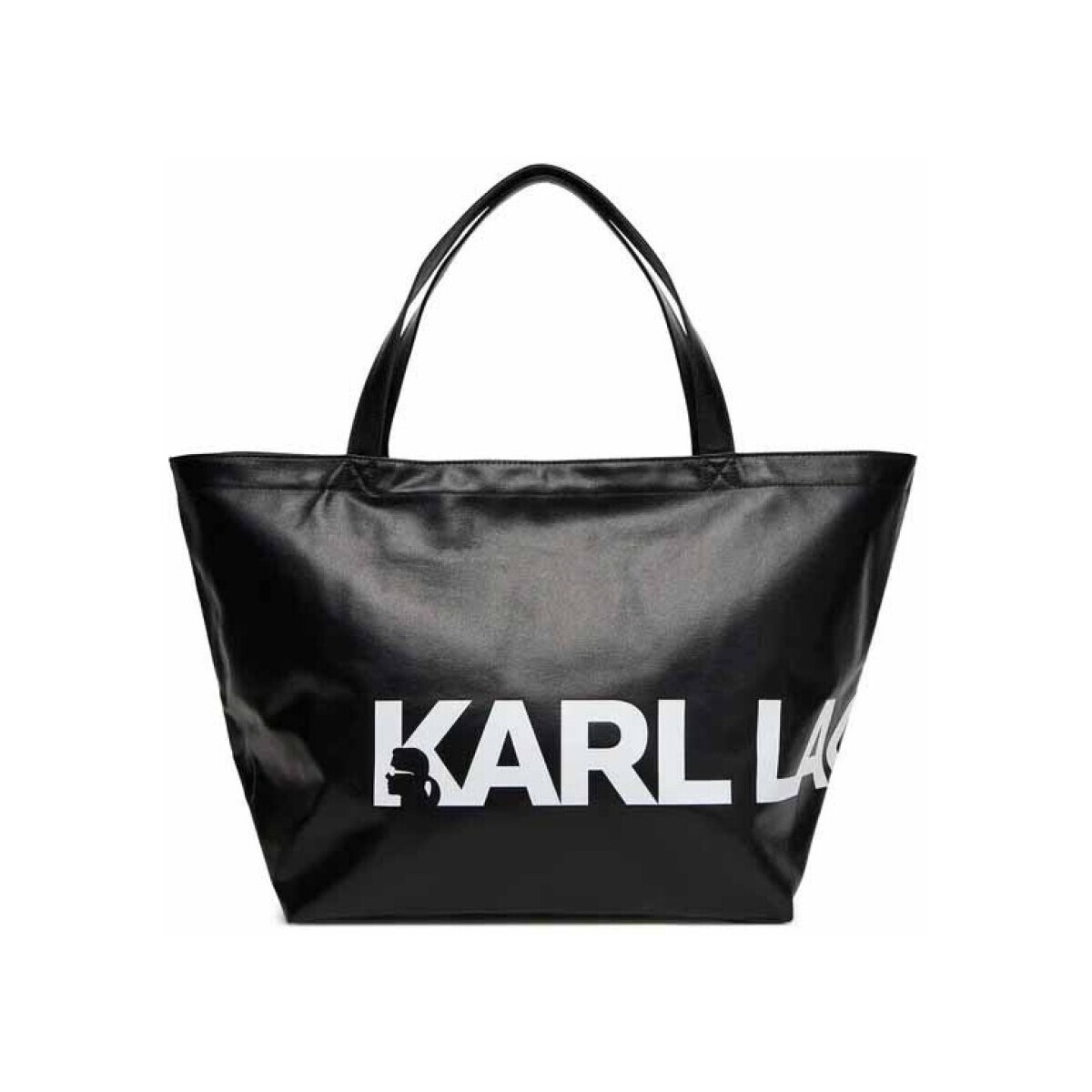 Karl Lagerfeld  K ESSENTIAL COATED SHOPPER  Černá