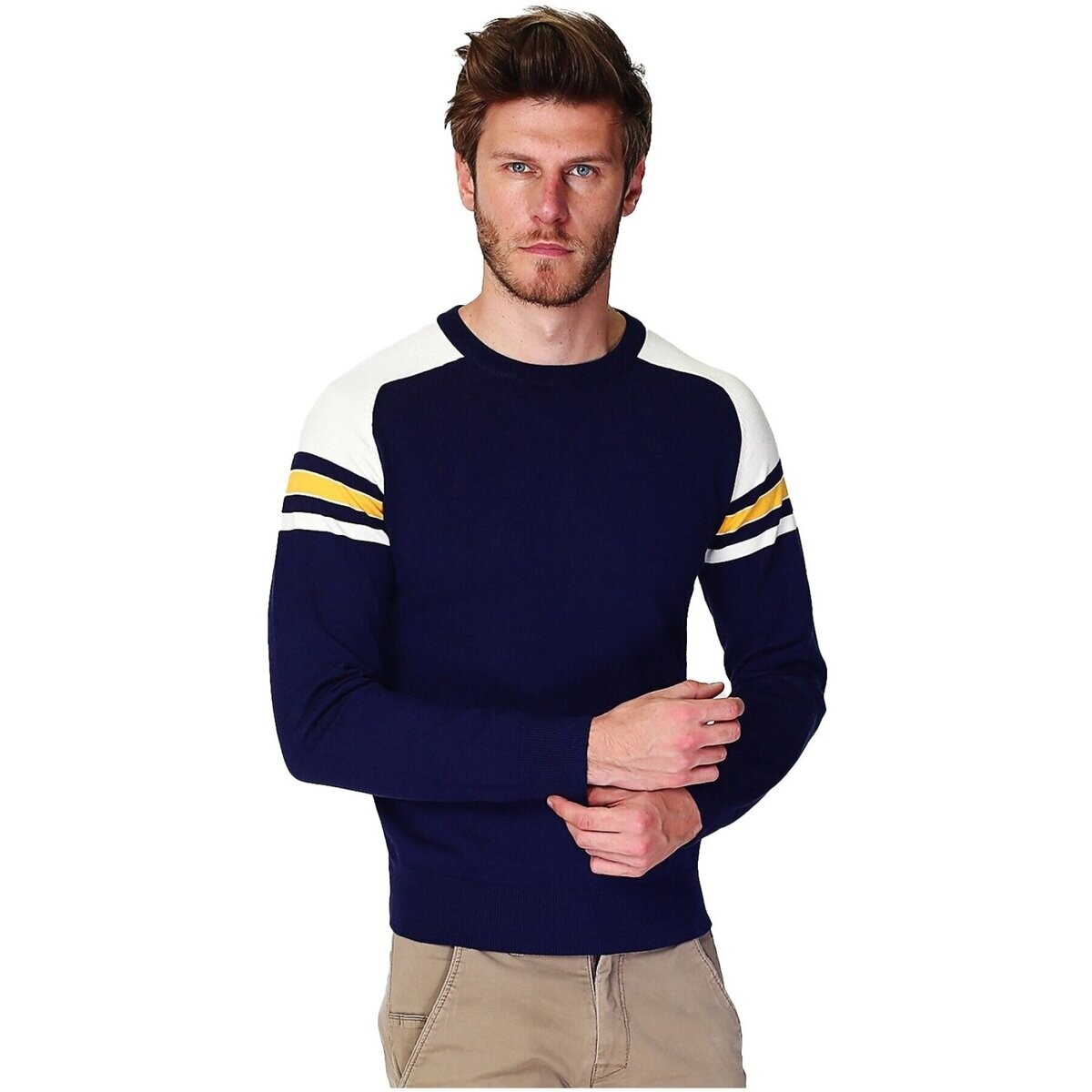 Le Cachemire Français  CF-103_BLEU_NUIT  Modrá