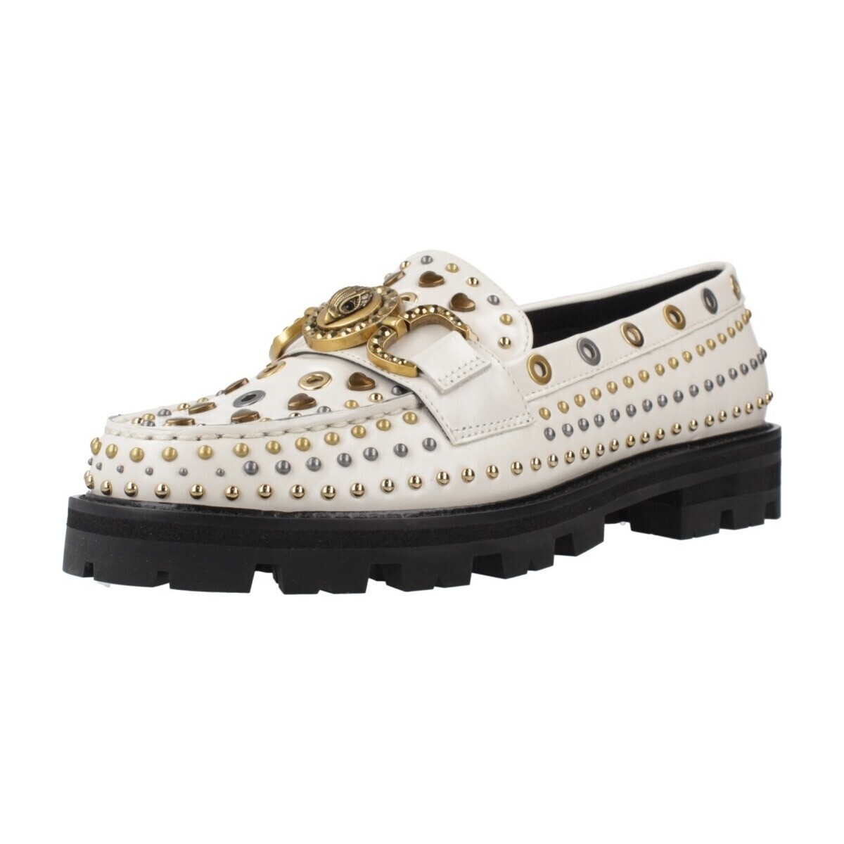 Kurt Geiger London  MANSION STUD LOAFER  Bílá