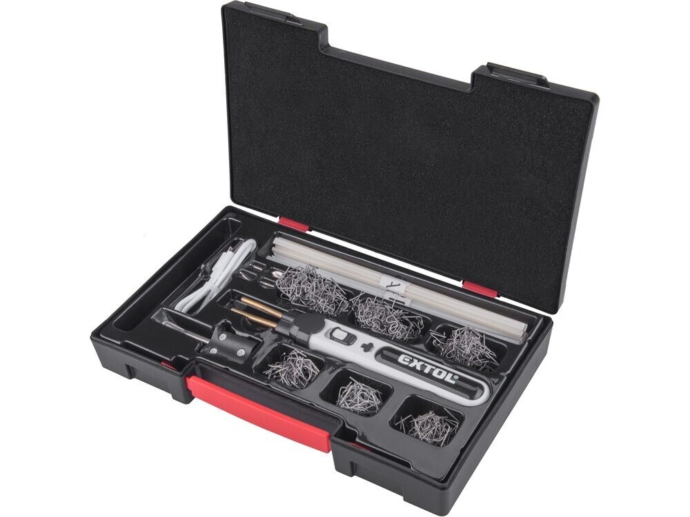 Aku sponkovací svářečka na plasty EXTOL PREMIUM 8891505