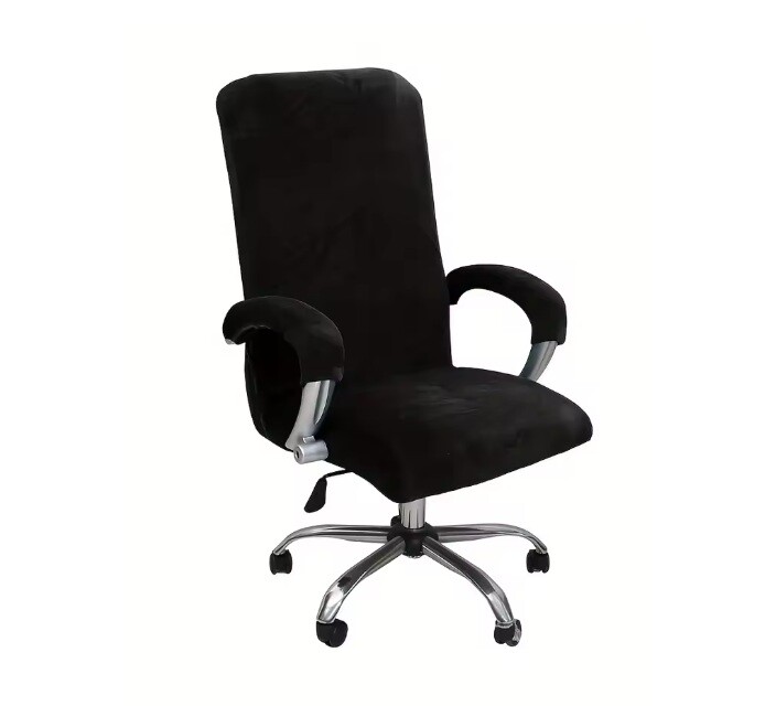 Sada 3 ks potahů na kancelářskou židli - Černá