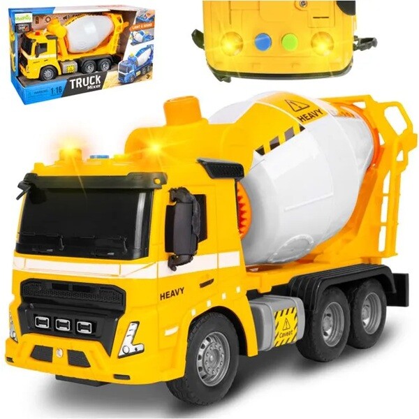 Dětské stavební auto domíchávač betonu se zvukem a světlem