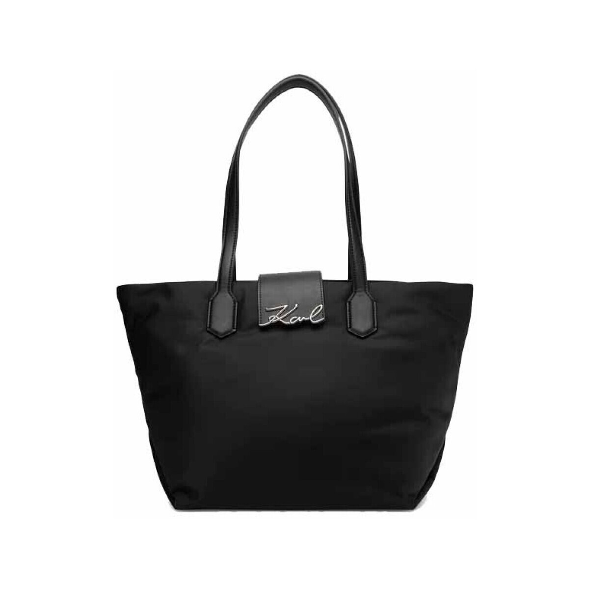 Karl Lagerfeld  K SIGNATURE NYLON MD TOTE  Černá