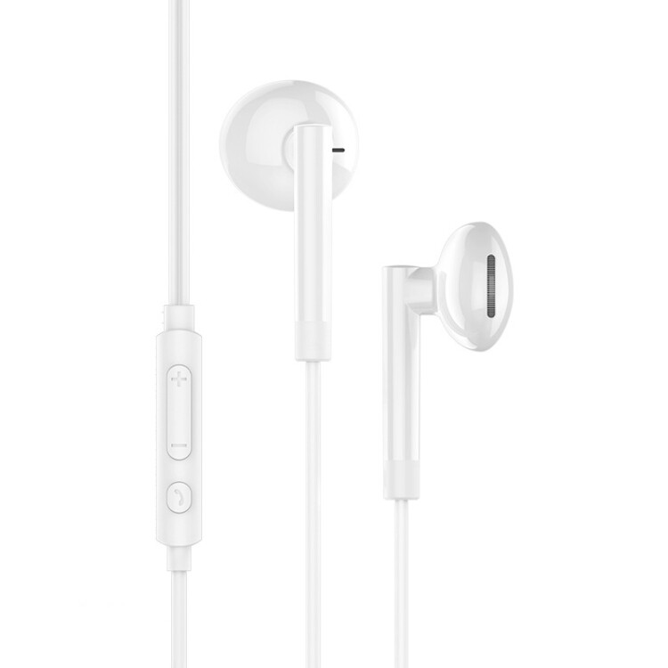 Hoco. M53 Sluchátka s mikrofonem (3.5mm jack) - Bílá