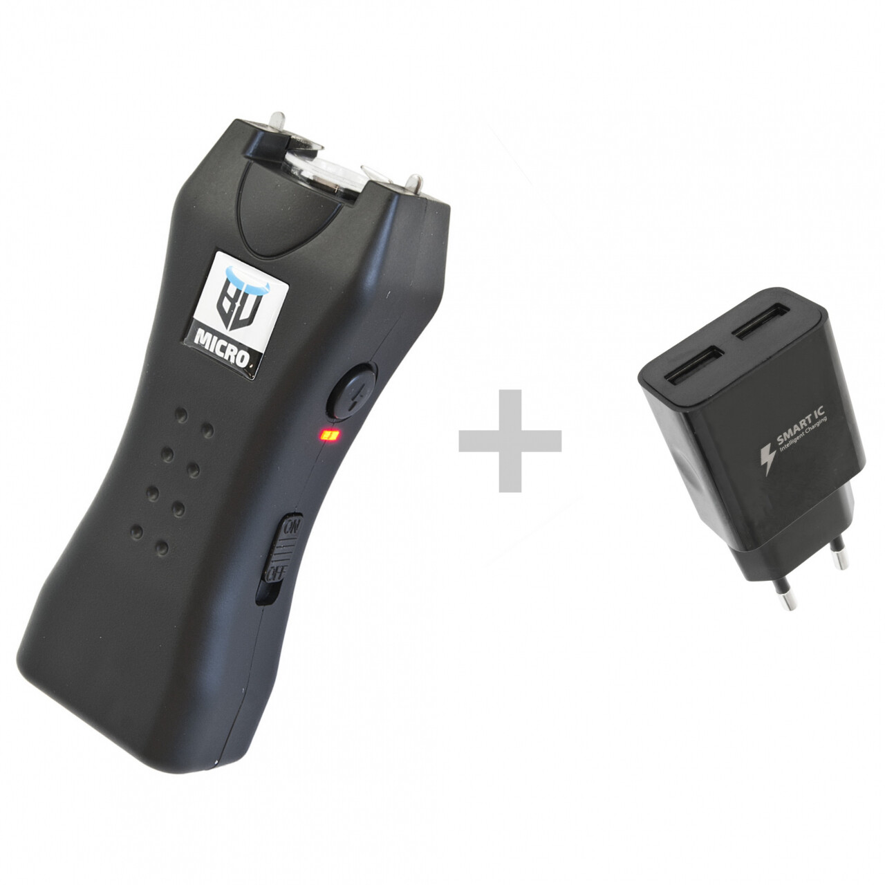 Paralyzér Beast Defense Micro 2500000 V s adaptérem - černý