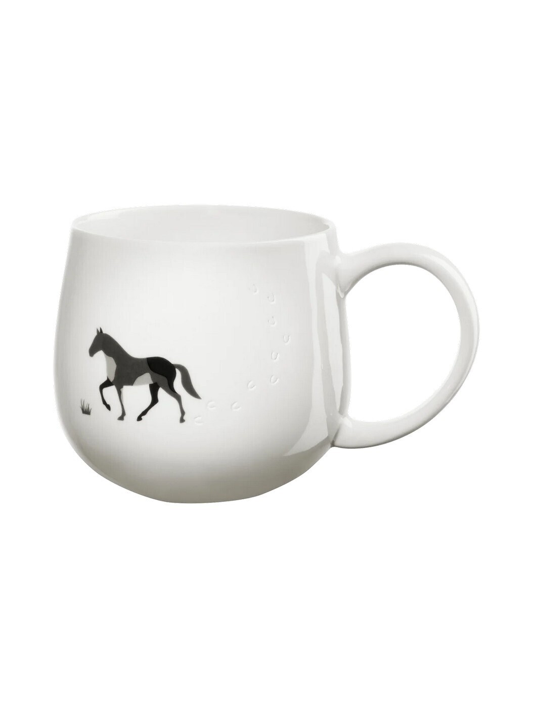 Porcelánový hrnek 400 ml MAGU FOOTPRINTS HORSE ASA Selection - bílý
