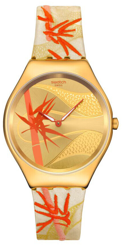 Swatch Golden Red Bamboo SYXZ105