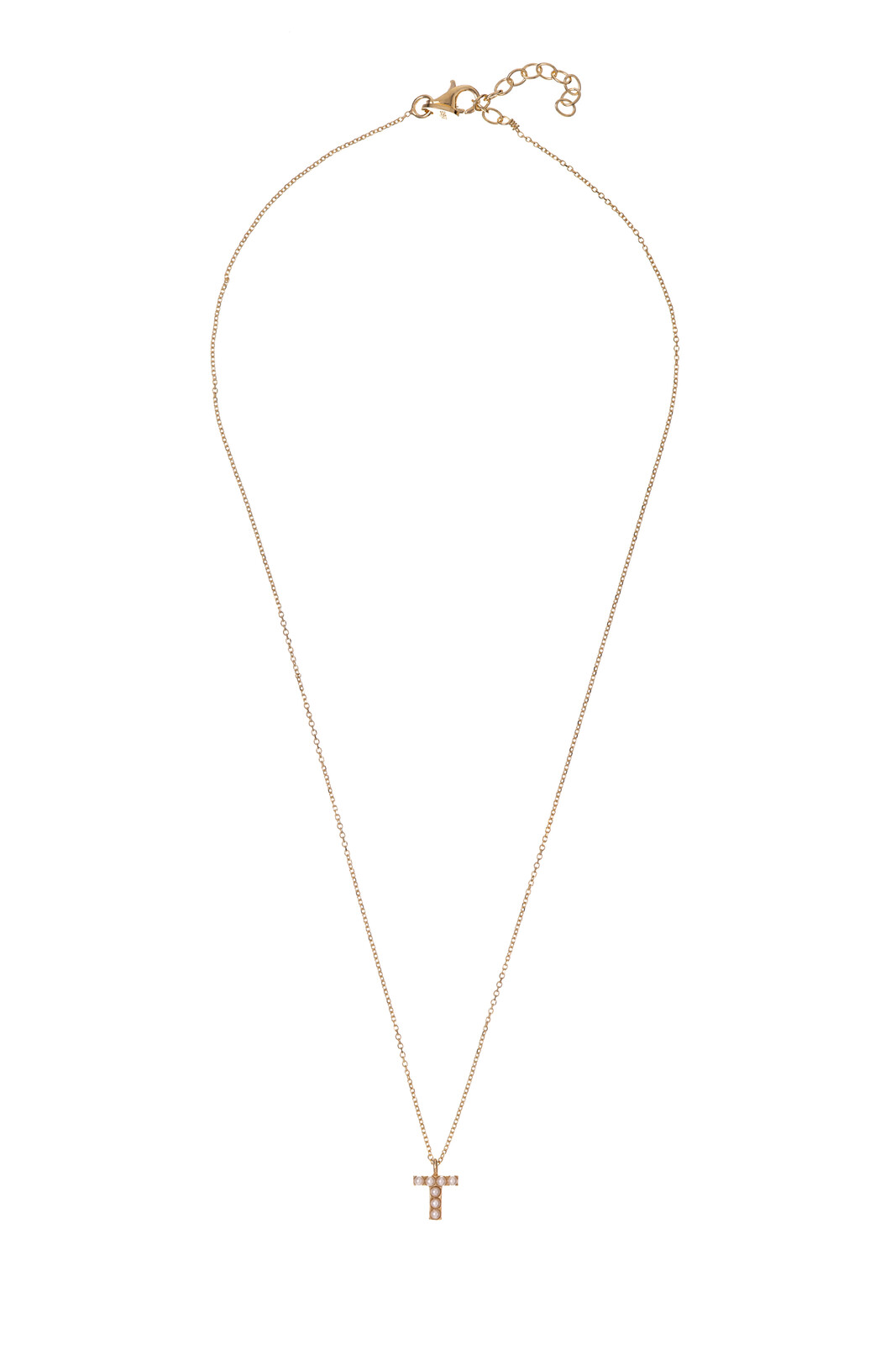 Alisia Pozlacený náhrdelník se Swarovski perličkami