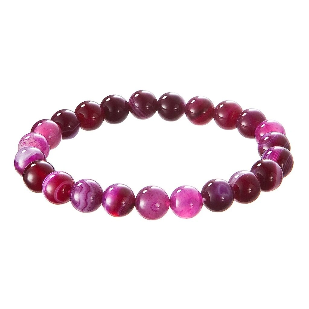 Evolution Group - Pavona Minerální náramek z fialového achátu 43056.3