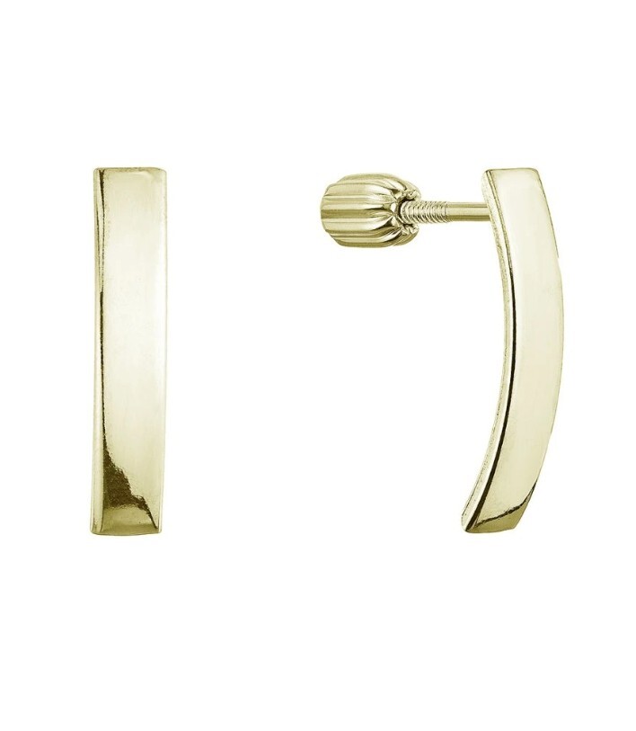 Evolution Group - Pavona Něžné pozlacené visací náušnice 61065/AU