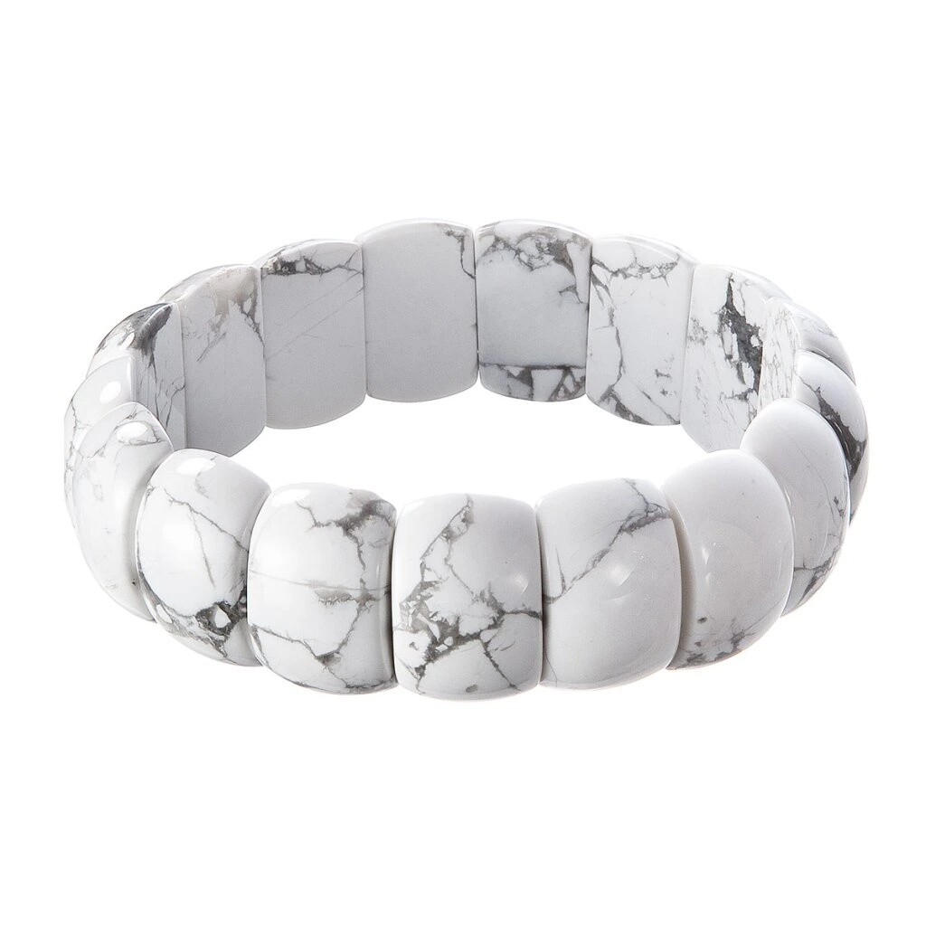 Evolution Group - Pavona Masivní minerální náramek z howlitu 43058.3
