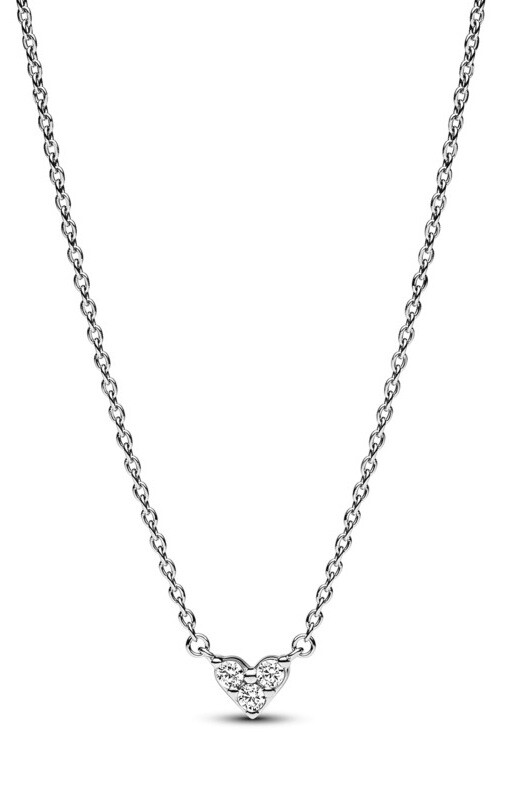 Pandora Stříbrný náhrdelník Srdíčko Timeless 393014C01-45