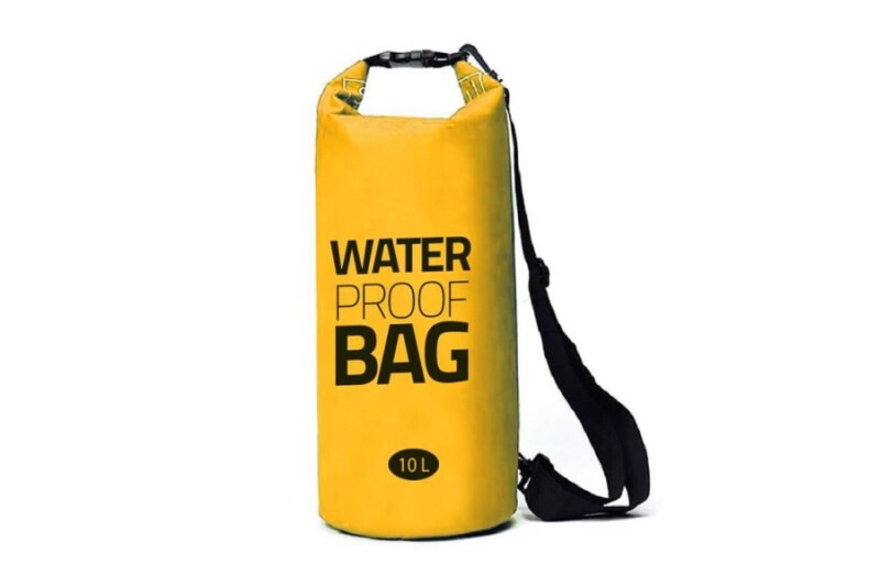 Voděodolný vak / taška 10 litrů žlutý