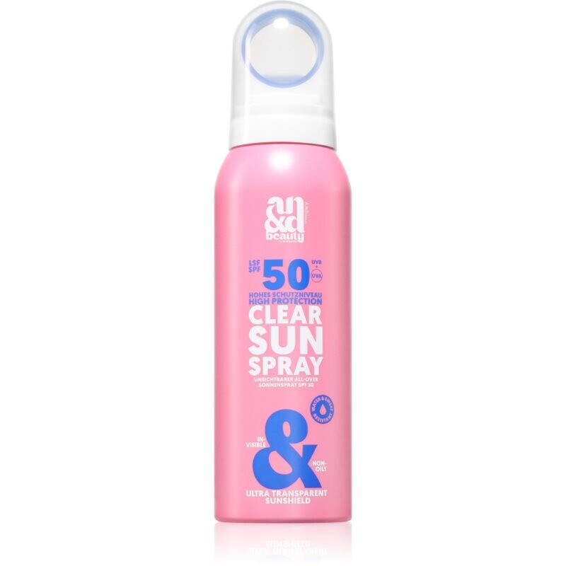 A.N.D. Beauty Clear Sun Spray neviditelný ochranný sprej SPF 50 100 ml