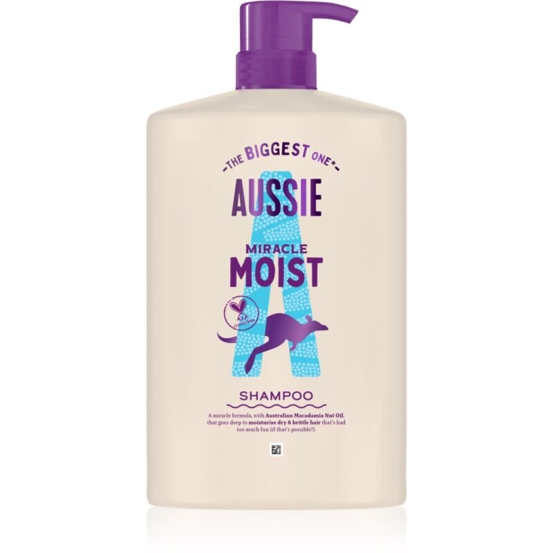 Aussie Miracle Moist hydratační šampon pro suché a poškozené vlasy 1000 ml