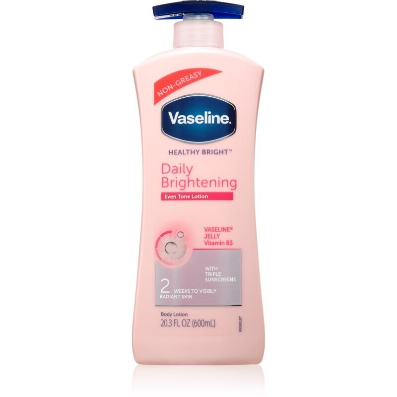 Vaseline Daily Brightening rozjasňující tělové mléko pro všechny typy pokožky 600 ml