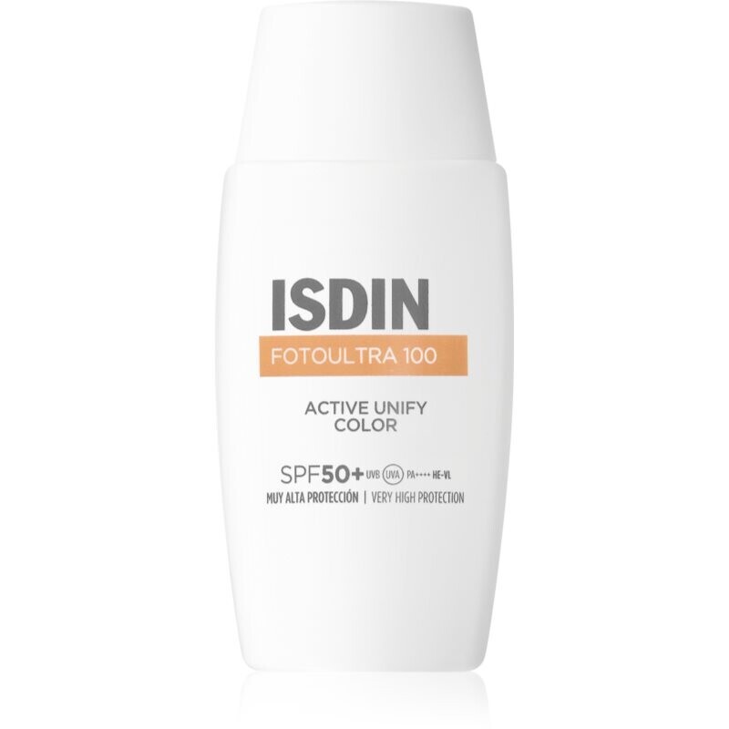 ISDIN FotoUltra 100 Active Unify Color Depigmentant SPF50+ ochranný tónovaný fluid na obličej 50 ml