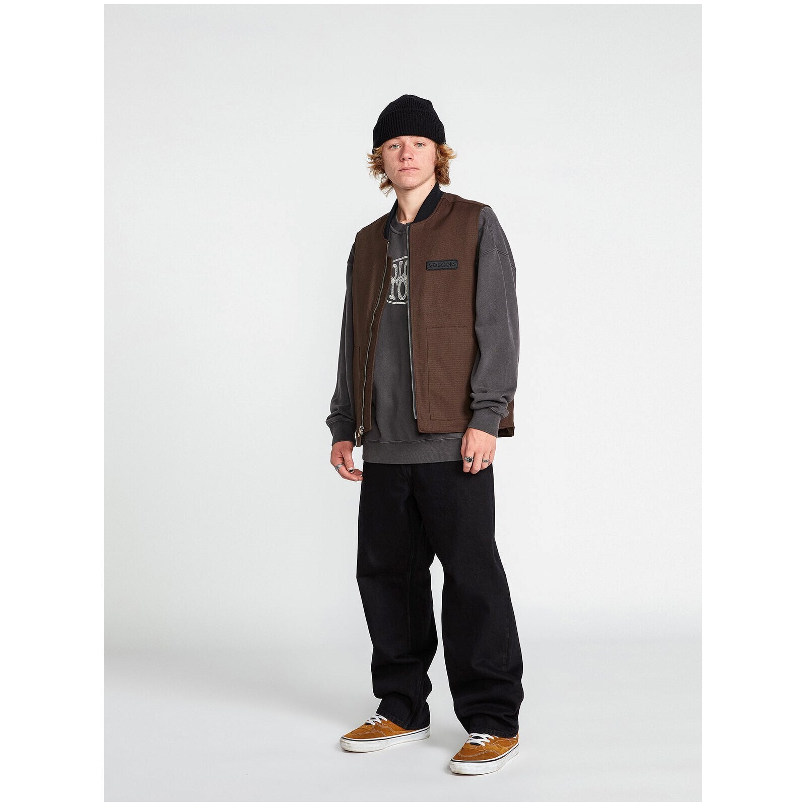 kalhoty VOLCOM - Billow Denim Black (BLK) velikost: 33