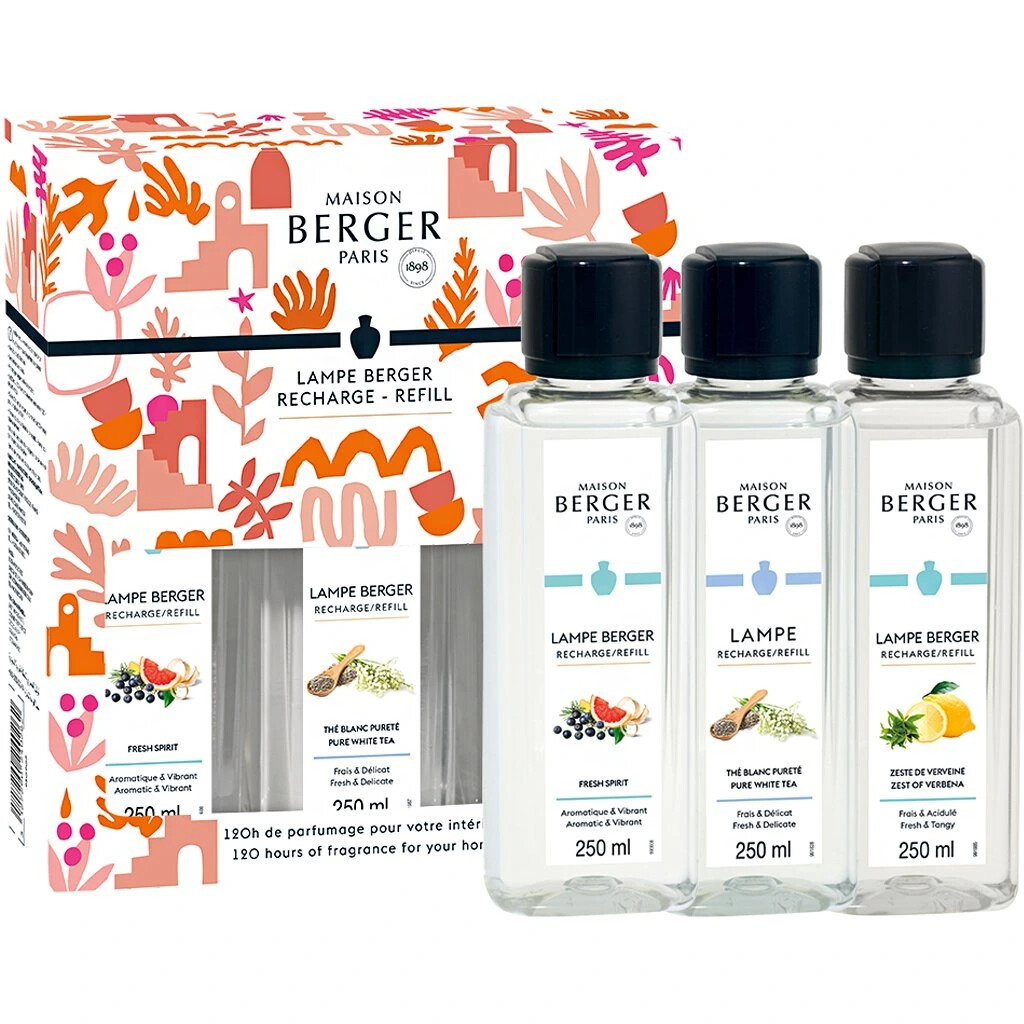 Maison Berger Paris Dárková sada náplní do katalytické lampy Estival Triopak 3 x 250 ml
