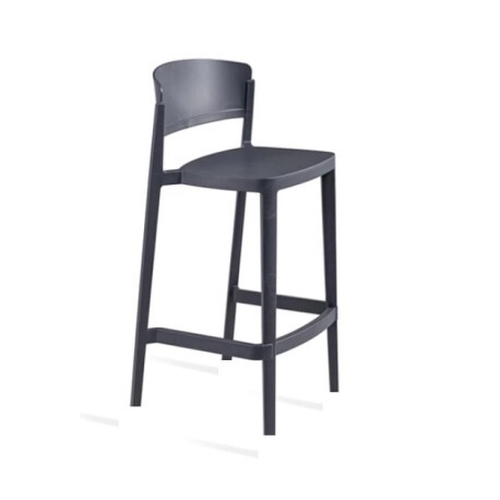 Gaber Plastová barová židle ABUELA antracit - skladem