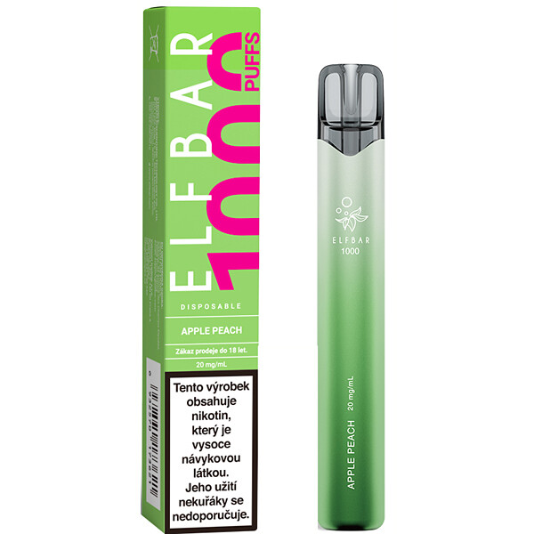 Elektronická cigareta jednorázová Elf Bar 1000 Apple Peach 20mg/ml