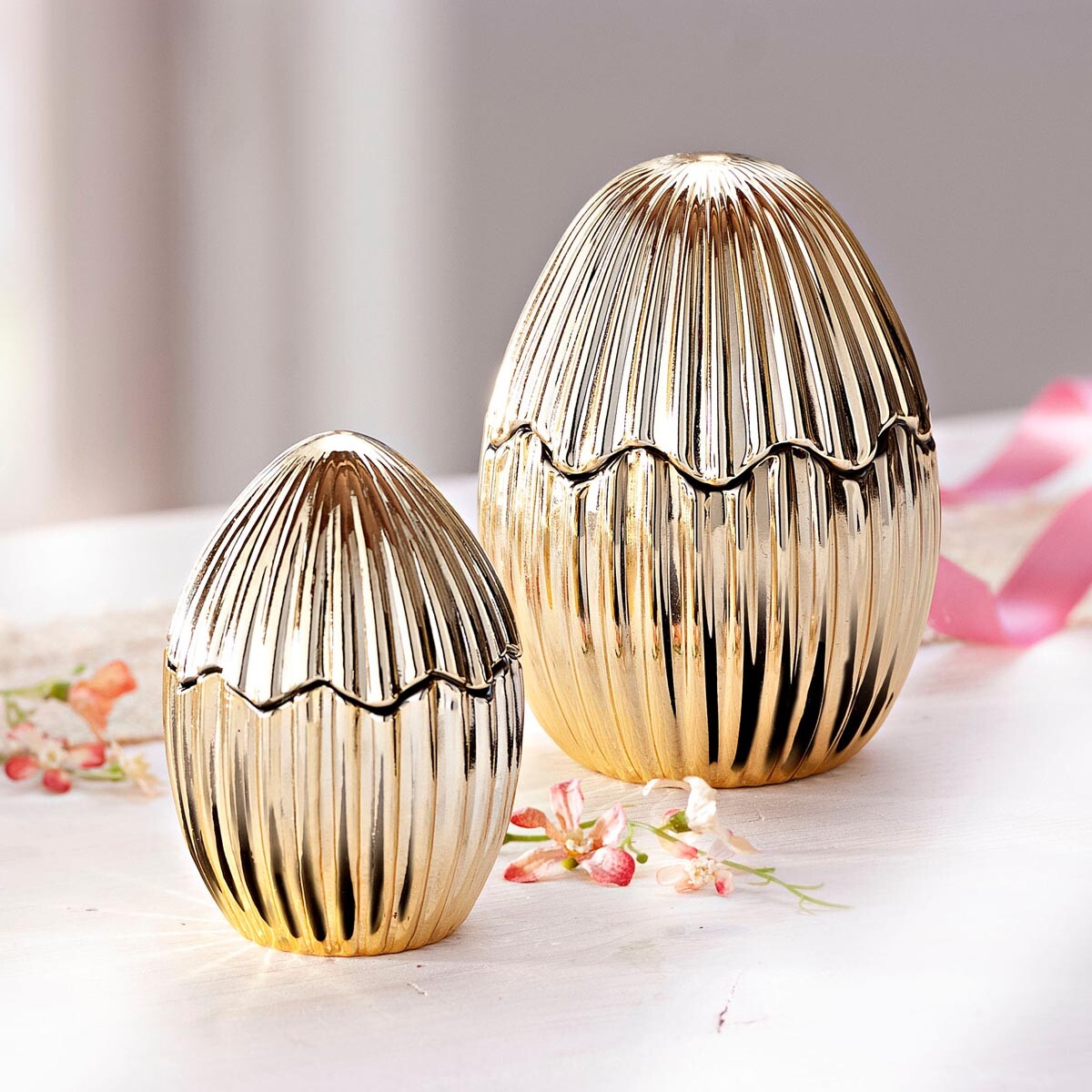 Weltbild Dárkové dózy Zlatá vajíčka, sada 2 ks