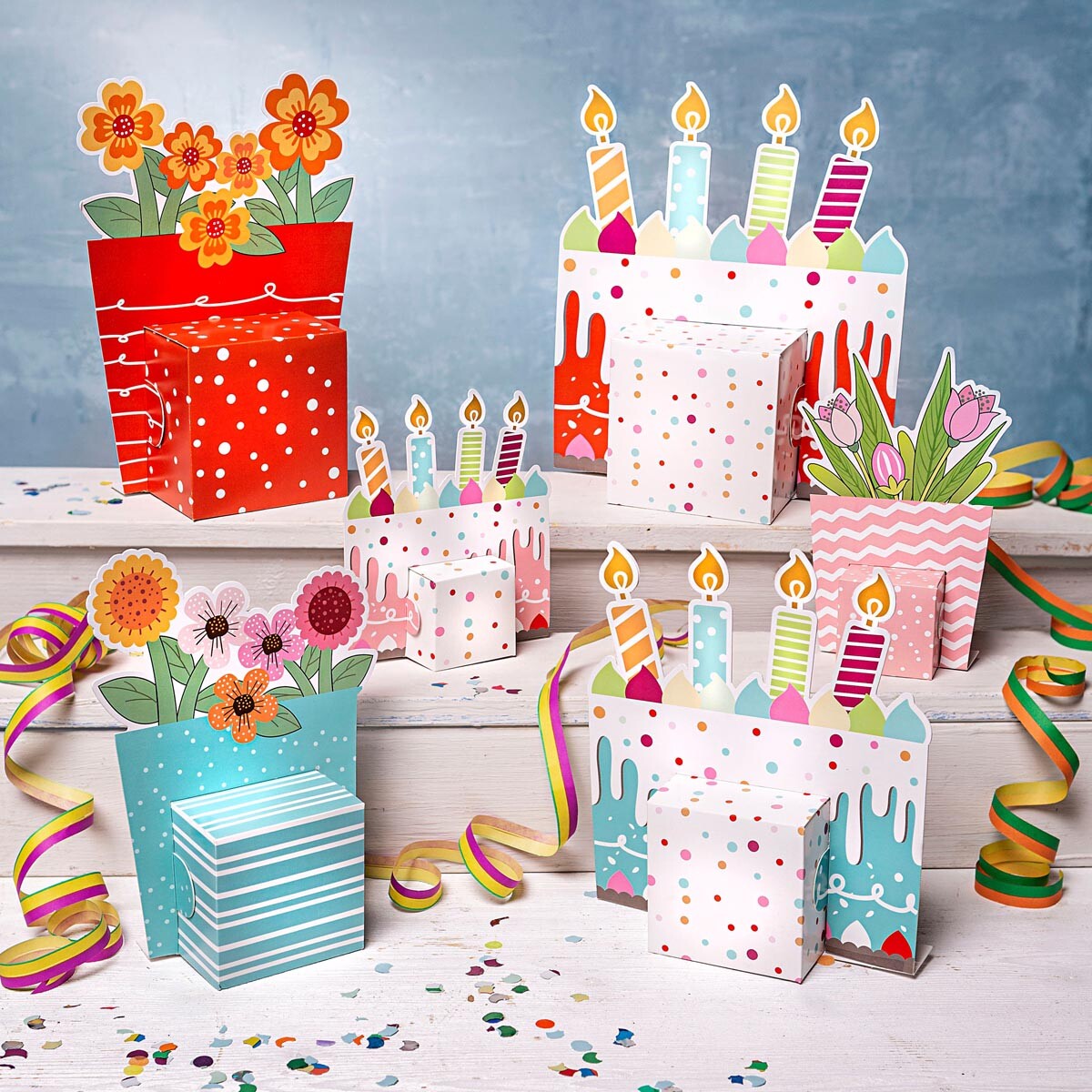 Weltbild Dárkové krabičky Happy, sada 6 ks