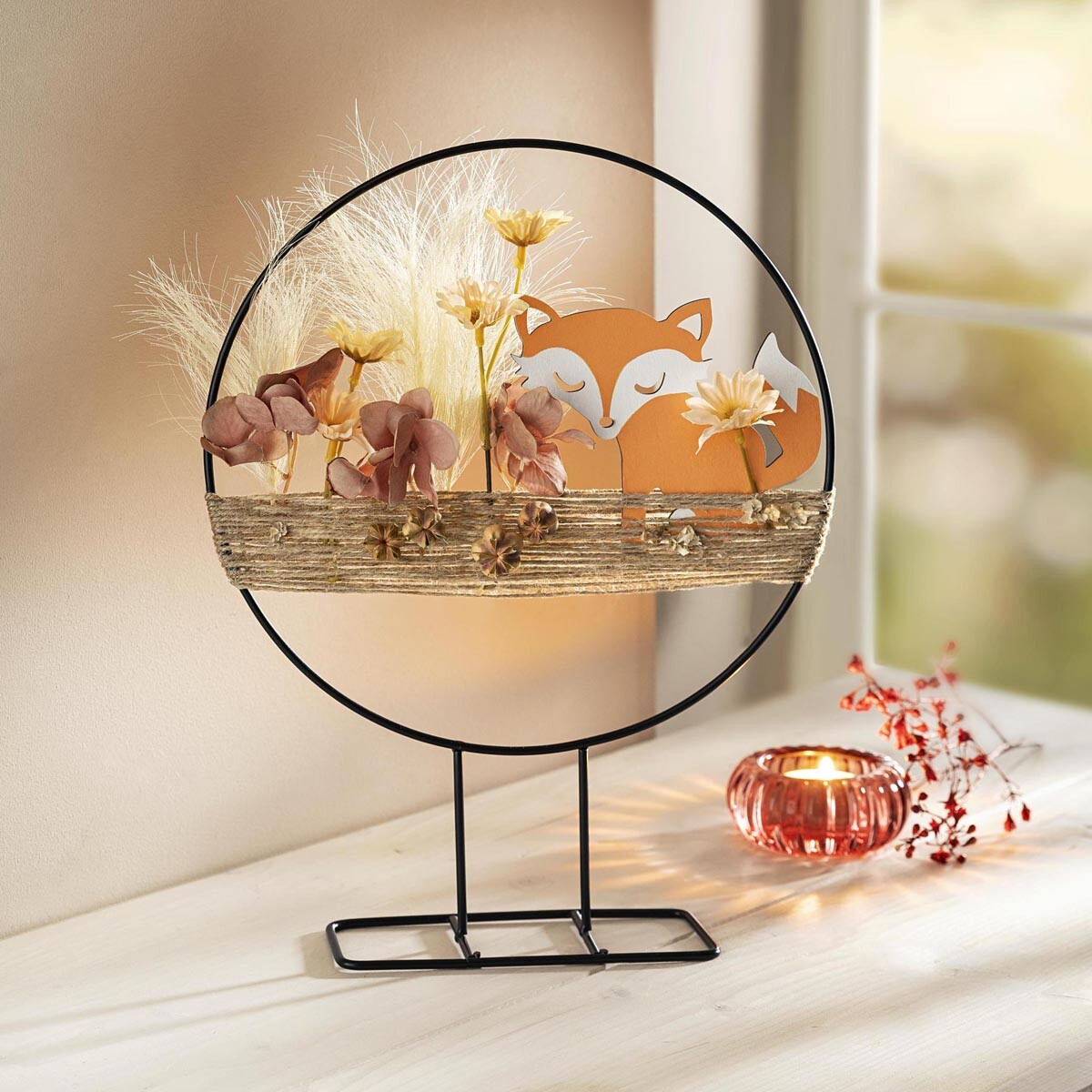 Weltbild Kovová dekorace Podzimní liška