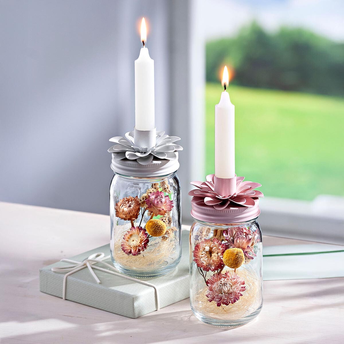 Weltbild Svícen Flower Sisters, sada 2 ks