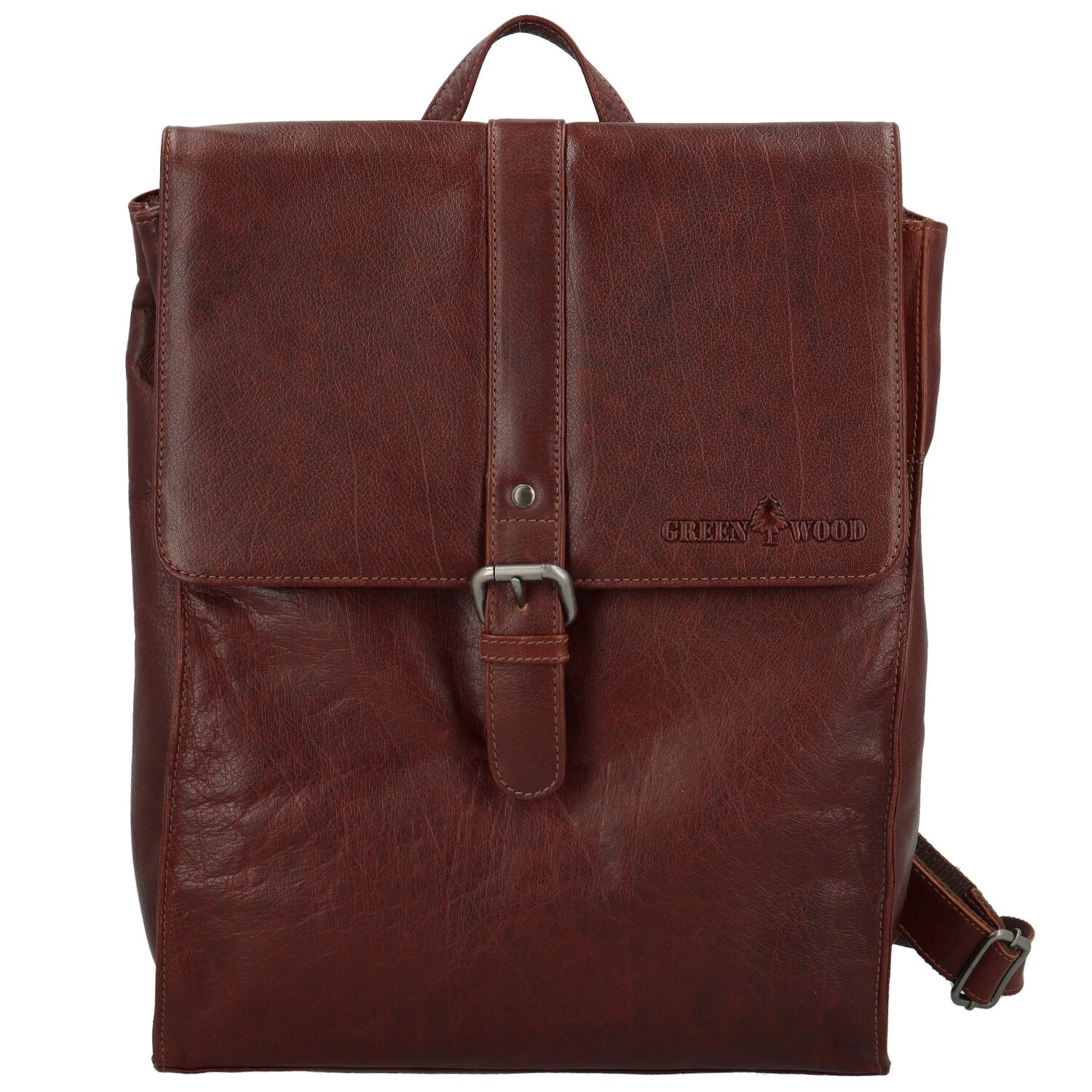 Luxusní kožený batoh GW Balqis, hnědý