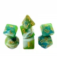 Dice4friends Dice Set: Spring Breeze (7)
