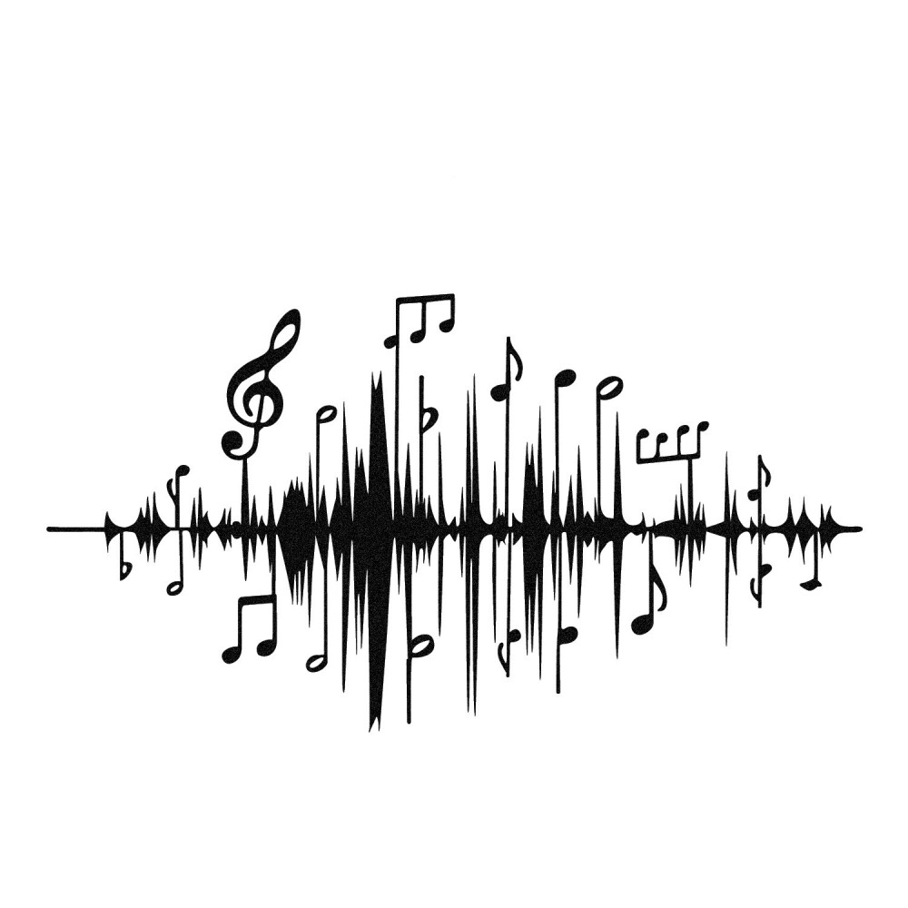 Dekorativní kovový doplněk na zeď - NOTY, 69 x 37 cm - II. jakost, POUZE OSOBNÍ ODBĚR