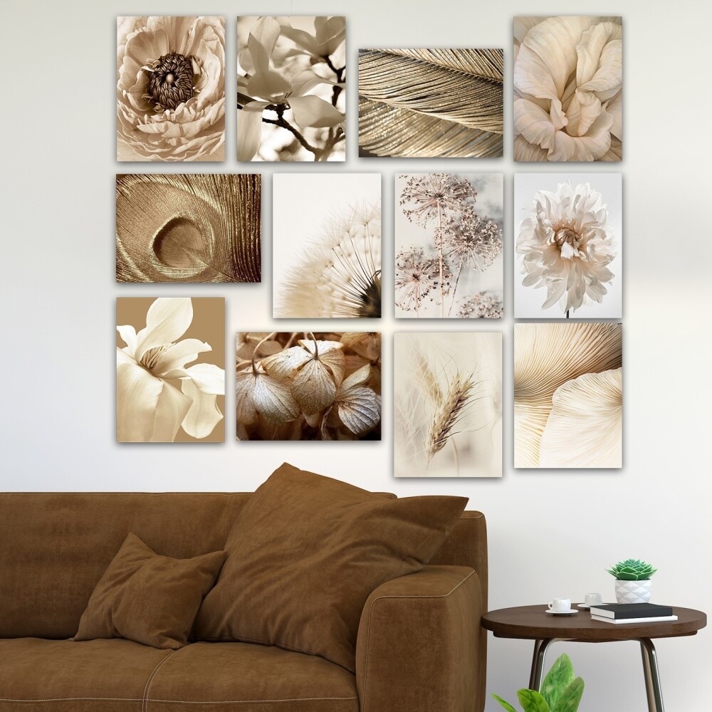 12dílný obraz - moderní nástěnná dekorace z MDF, 20 x 15 cm - II. jakost, POUZE OSOBNÍ ODBĚR