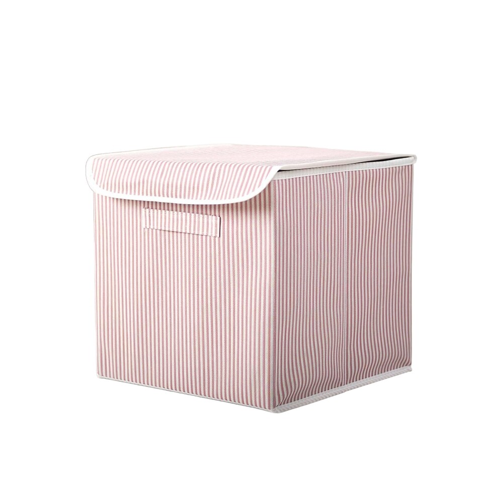Úložný textilní box, růžový, 30 x 30 x 30 cm - II. jakost, POUZE OSOBNÍ ODBĚR