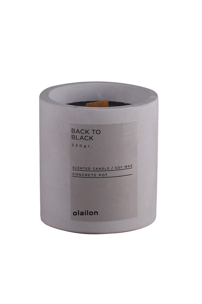 Dekorativní svíčka, vůně vanilka, šedá, 9 x 8,5 cm - II. jakost, POUZE OSOBNÍ ODBĚR