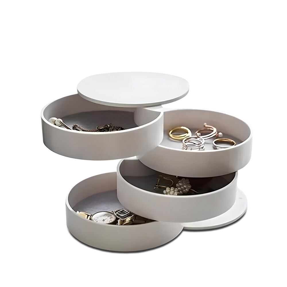 Dekorativní stojan na šperky, plast, bílý, 10 cm - II. jakost, POUZE OSOBNÍ ODBĚR