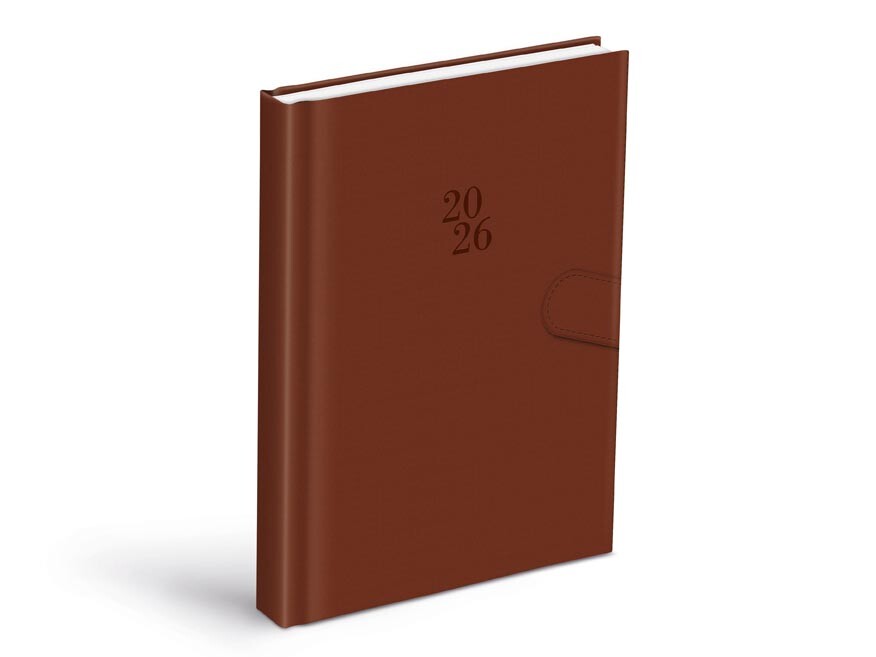 MFP 7781458 Diář 2026 D801 PU brown s magnetem